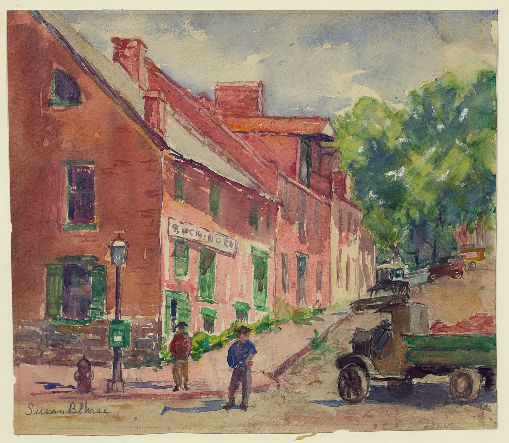 "Chase", de Susan Brown (c. 1910-1930). Una esquina en el viejo Georgetwon, DC. www.loc.gov